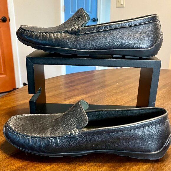 Tommy Bahama Orion Full-Leather Venetian Slip-On Loafers in Black Size 11.5 main image 7